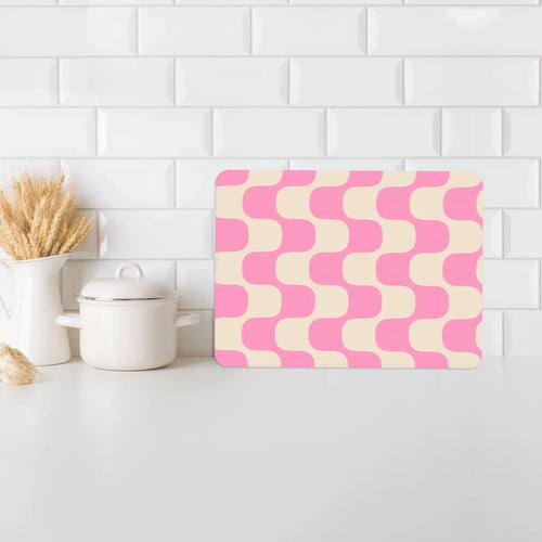 Pink Pattern Chopping Board